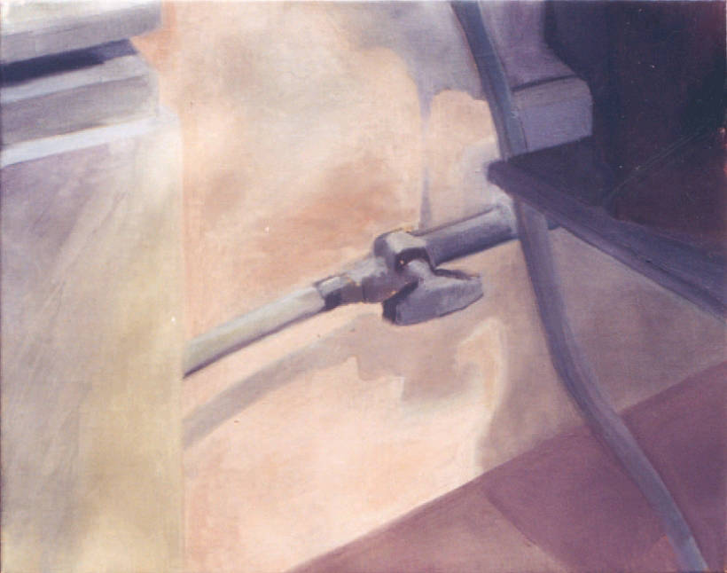 Kata Soós, Convector, 1999, 45x50 cm, oil, canvas.