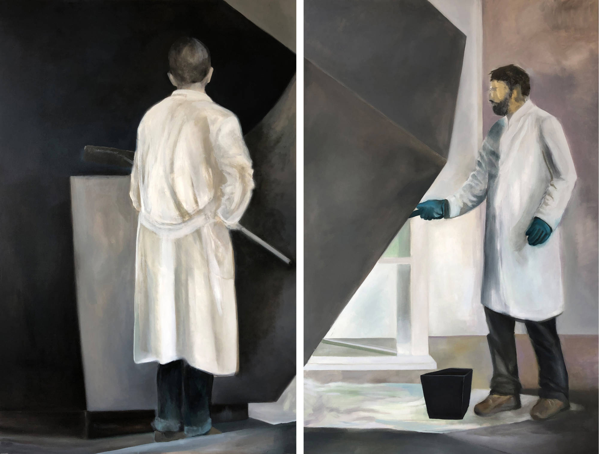 Kata Soós, MACBA, 2019, 190x260 cm, oil, canvas.