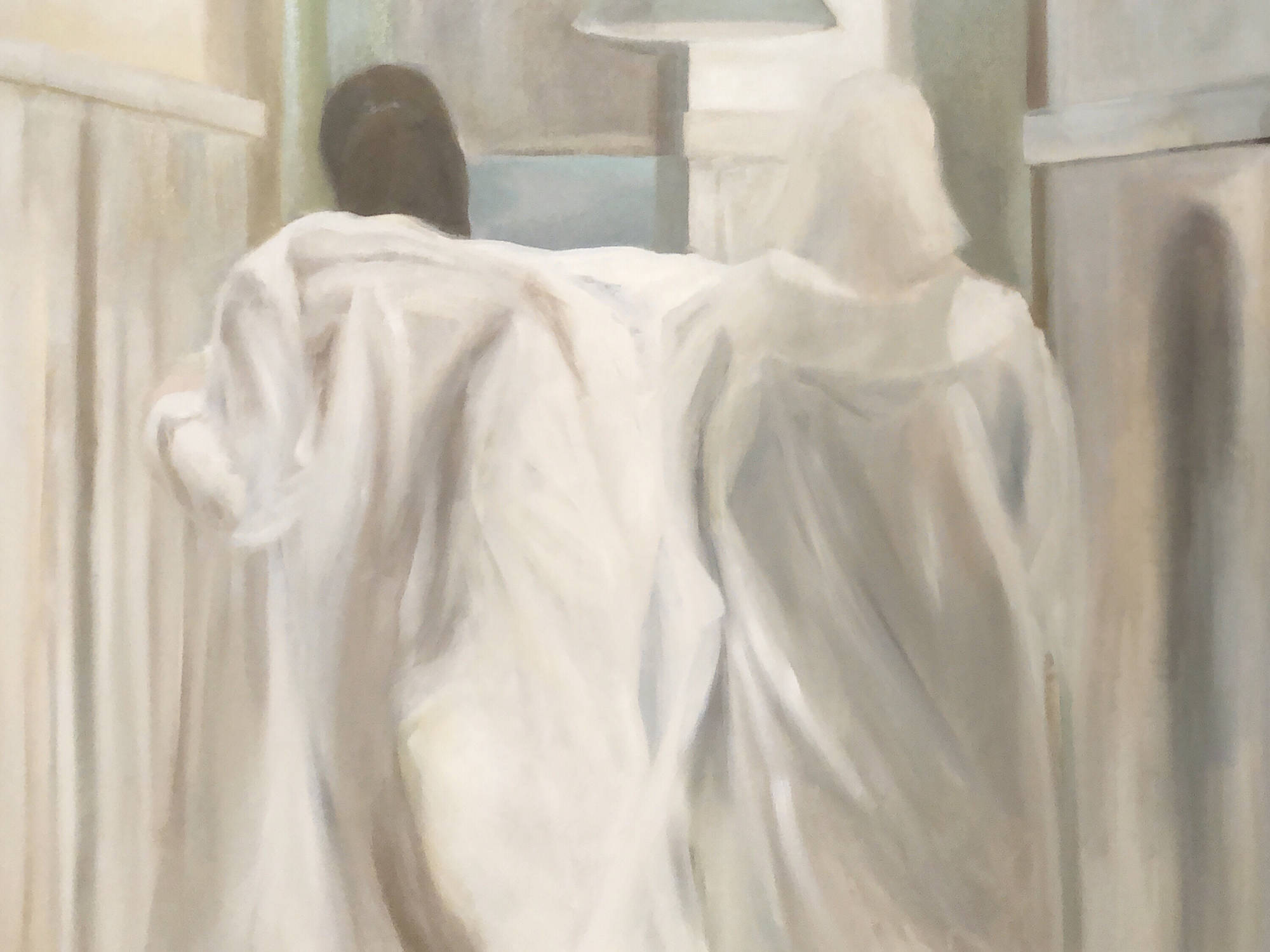 Kata Soós, WORK, 2019, 98x130 cm, oil, canvas.